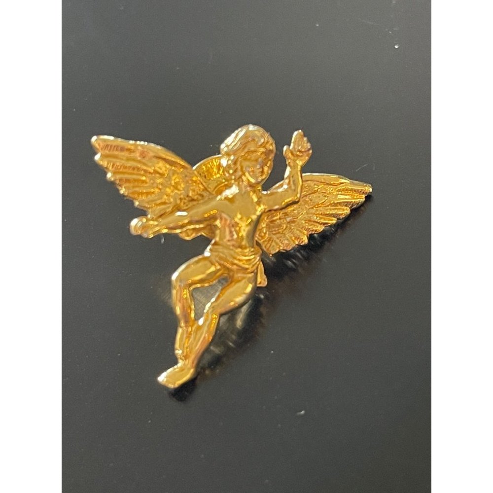 Kirk’s Folly Signed Cherub Lapel Pin 1980’s